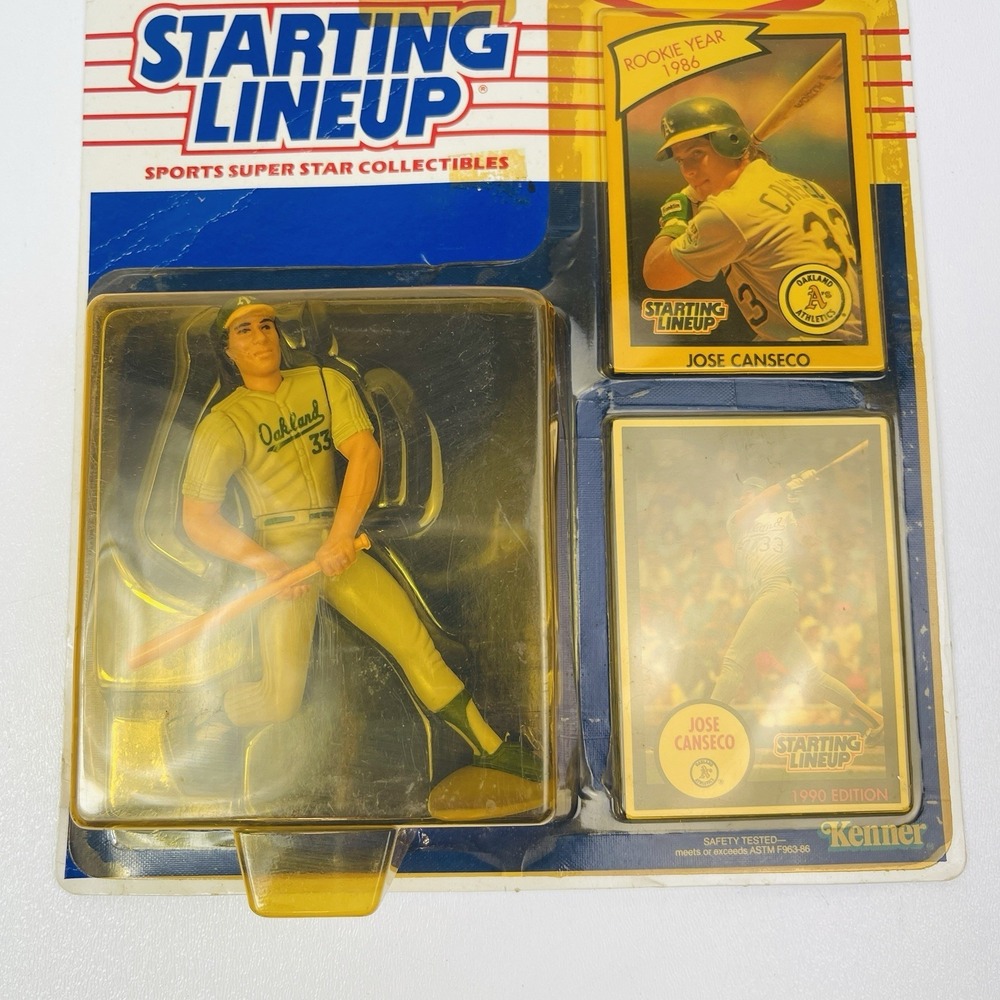 1989 Kenner Starting Lineup MLB Jose Canseco Oakland Athletics Rookie Card
